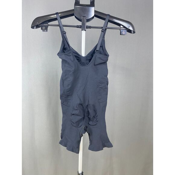 Women’s Black Shapewear Romper Bodysuit Size L Adjustable Straps Comfort - Picture 3 of 4